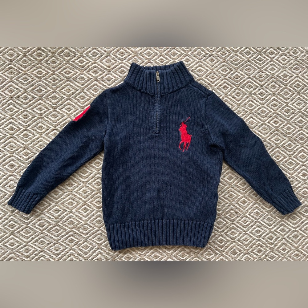 Polo Ralph Lauren Kids Cotton Quarter-Zip Pullover